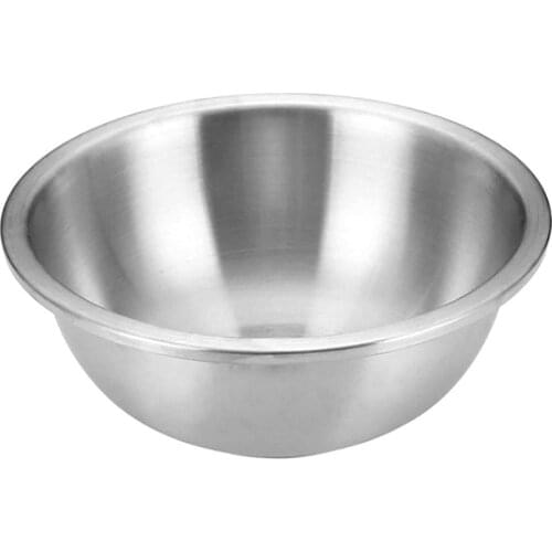 Stainless Steel Round Thicken Salad Baking Egg Mixing Bowl Home Kitchen Utensil Multi-purpose Salad Fruits Mixing flour Bowl