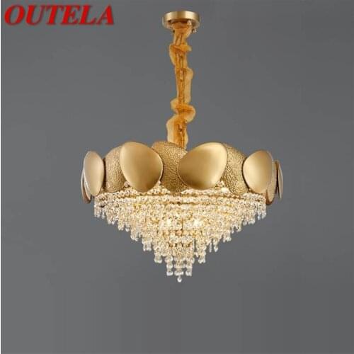 OUTELA Chandelier Creative Pendant Lamp Fixtures Postmodern LED Gold Light for Home Living Dining Room