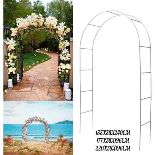 Metal Wedding Arch Flower Photo Door Backdrop Round Garden Plant Arch Bride Groom Rustic Wedding Party Favors Decoration
