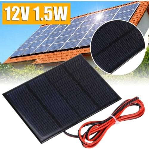 Mini Solar Panel 12V 1.5W Small Cell Module Charger DIY Solar Panel Outdoor Charging 115x85mm