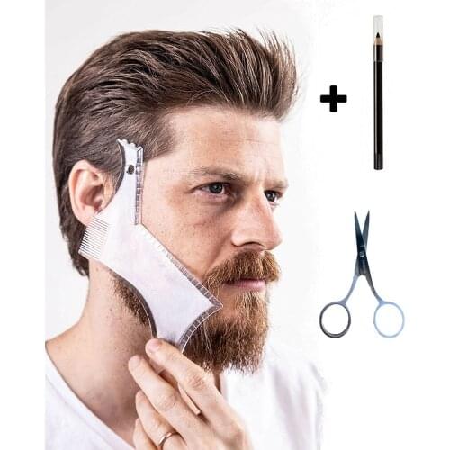 Kit Of 3 Beard Shaving Guide Comb For Beard Beard Shaping Tool Beard Care