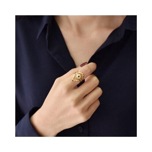 Devils Eye Ring Set Geometric Combination Set Detachable Rings Women Girl Resizable Ring Fashion Jewelry Gift