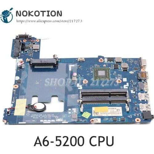 NOKOTION For Lenovo Ideapad G505 Laptop Motherboard 15.6 inch VAWGA GB LA-9912P MAIN BOARD A6-5200 CPU DDR3