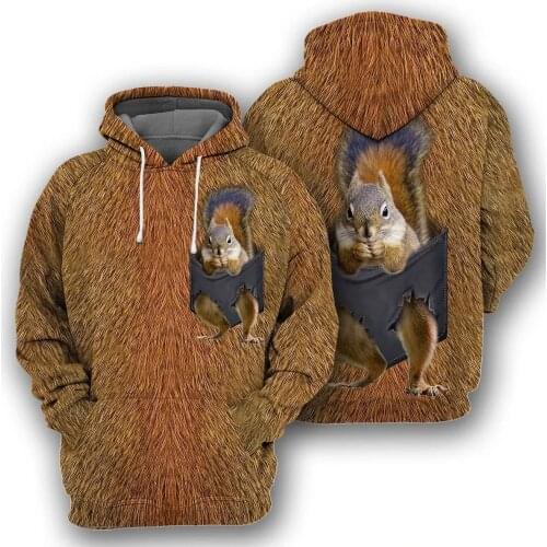 PLstar Cosmos 3D printed Newest Squirrel Art Funny Harajuku Premium Streetwear Unique Unisex Casual Hoodies/Sweatshirt/Zip 5