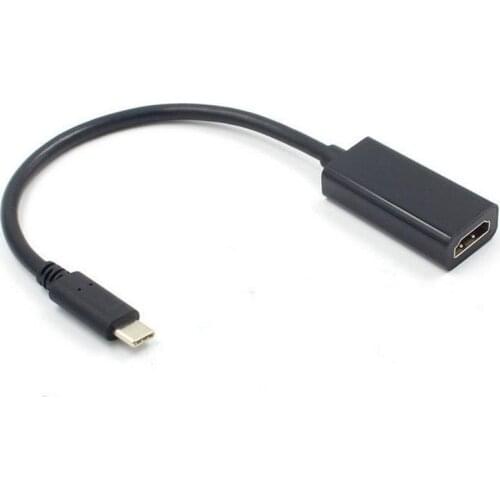 100pcs USB C to HDMI Adapter 4K 60Hz Type C 3.1 Male to HDMI Female Cable Adapter Converter for Samsung S9/8 Plus HUAWEI