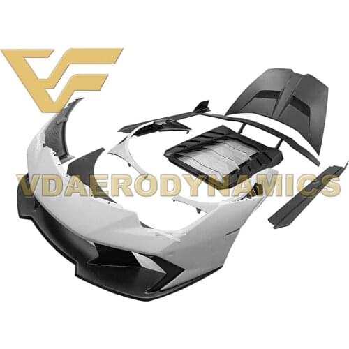 Suitable For 14-20 Lamborghini Huracan LP580 LP610 VAD Full Body Kit Front Rear Bumper Side Skirts Fender Spoiler Engine Hood