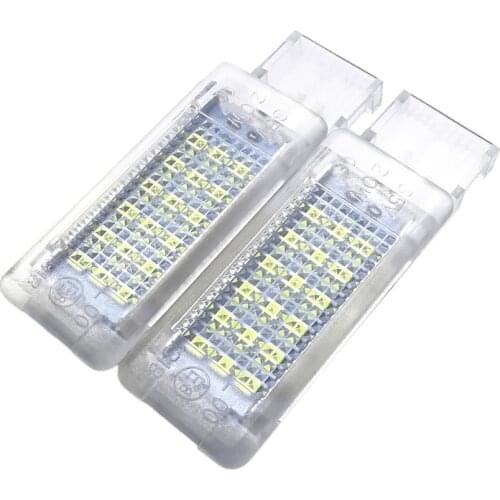 Fit For VW Golf MK5 MK6 MK7 Jetta SCIROCCO Passat Polo cc 6R 6C 2 Pcs LED Footwell Light Boot Glove Box Lamp Car Accessories