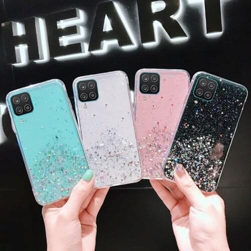 Diamond Glitter Clear Case for Samsung Galaxy M31 M31S M51 M21 M11 S20 FE A12 A42 M30S S20 Plus S20 Ultra Star