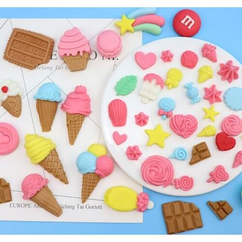 A variety of ice cream sugar silicone mold macarone cone protein sugar chocolate mold cake decoration
