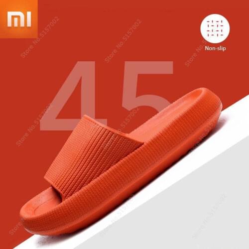Xiaomi Summer Thick Bottom Ladies Slippers Bathroom Slippers Soft EVA Fashion Ladies Shoes Non-slip Home Couple Flat Flops