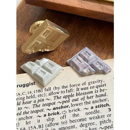 Chocolate Irregular Stamp Head Custom Wax Seal Heads Stamps Postage Journal Package Wedding Gifts Envelope Handmade Tools