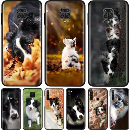 Border Collie Dog Silicone Cover For Xiaomi Redmi Note 9 9A 9C 9S Pro Max 8T 8 7 6 5 Pro 5A 4X 4 Prime Phone Case