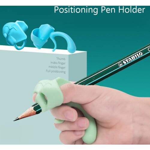ChildrenS Pen Tool Silicone Finger Ergonomic Posture Correction Tool for Kids Pencil Writing Help Pencil Holder Grip Stationery