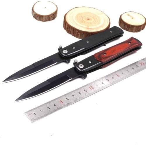 8.86'' Folding Pocket Knife Outdoor Camping Survival Tactical Knife 440 Steel Blade Hunting Knives EDC Self-defense Tool