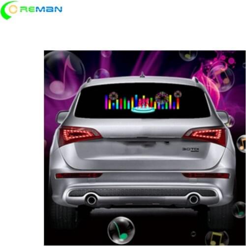 Free shipping energy saving 3g 4g cloud video full color HD car back window led display screen P2.5 wifi USB bus taxi roof
