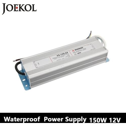 Led Driver Transformer Waterproof Switching Power Supply Adapter,,AC170-260V To DC12V 150W Waterproof Outdoor IP67 Led Strip