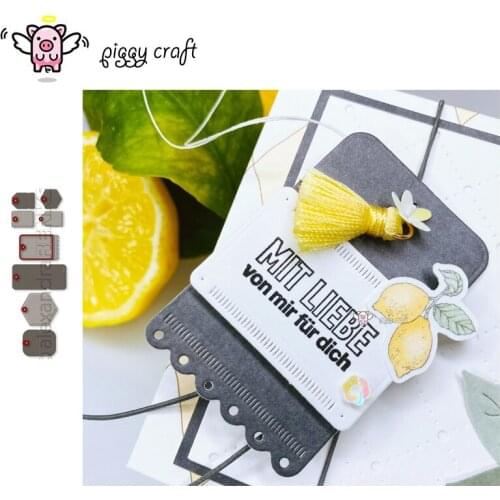 Piggy Craft metal cutting dies cut die mold Various tag decorations Scrapbook paper craft knife mould blade punch stencils dies