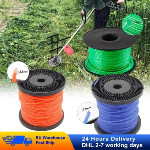 Professional Fine Qualit 1.6mm To 3mm Grass Trimmer Line 100/260M Strimmer Trimmer Nylon Rope Cord Roll Grass Cutting Line