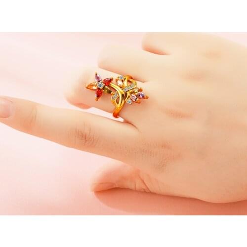 Кольца с кристаллами VAMOOSY China At AliExpress