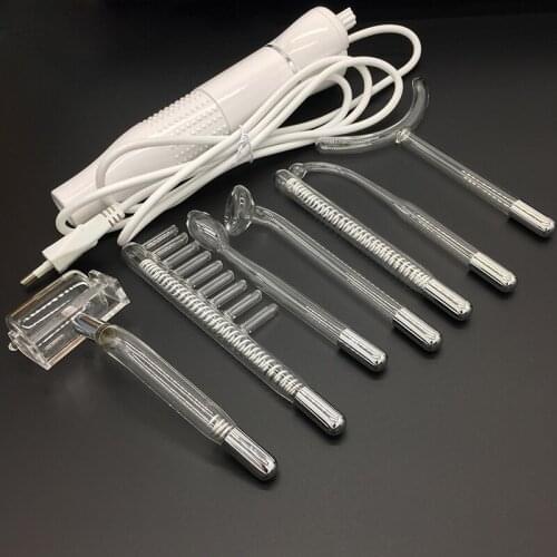 High Frequency Spot Acne Remover Skin Tightening Hair Body Skin Care Spa Beauty Device Electrode Wand Electrotherapy Glass Tube