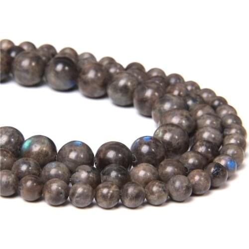 High quality 100% Natural Coffee color Labradorite Round Rare mineral Stone Beads For Jewelry Making DIY Bracelets Necklaces