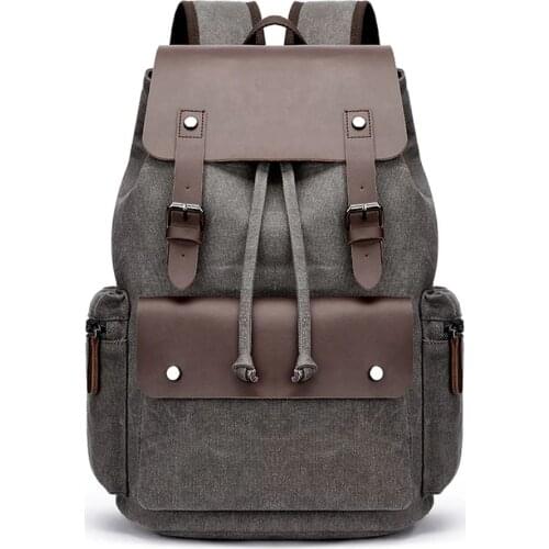 Weysfor Canvas Mens Backpack Large Capacity 20-35L Retro Duffel Bag Shoulder Bag Childrens Backpack waterproof Dropshipping