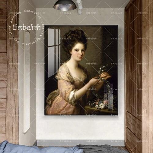 1 Pieces Woman Portrait Modern Home Decor Pictures For Living Room Wall Artworks HD Spray On Canvas Office Paintings Wall Poster