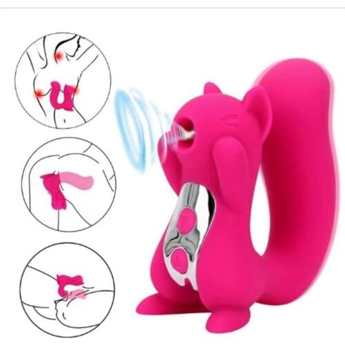 10 Frequency Wireless Squirrel Tongue Suck Vibrators Clitoris Licking Stimulator Vibration Sex Toys For Women Female Masturbator