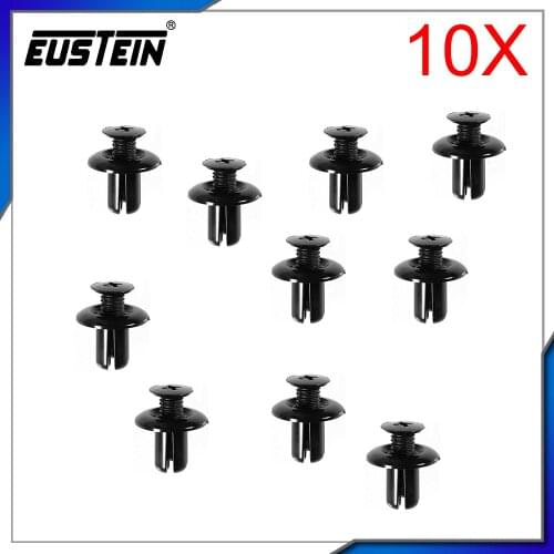 10Pcs 8.2mm Hole Nylon Bumper Fender Trim Grille Interior/Exterior Clips For KIA Car Styling Rivets 0G032-50037-A C32