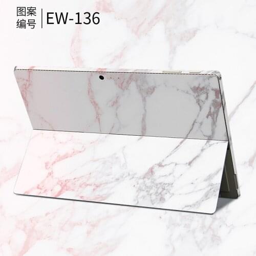 2019 Marble Print Laptop Stickers for Microsoft Surface Pro 4 5 6 Vinyl Tablet Back Cover Notebook Skin for Surface Go 13.5