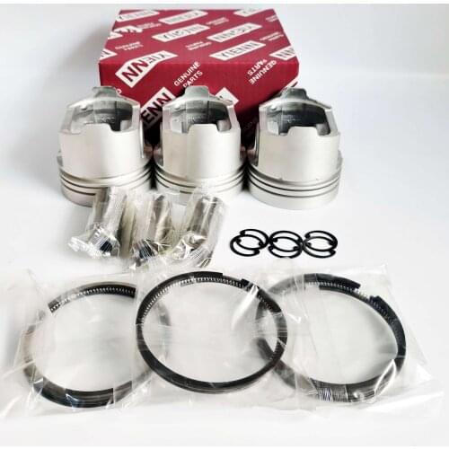 3D68E 3D68E-3H Piston Kit With Ring For Komatsu Engine PC12R-8 PC20FR-2 PC15MR-1 Excavator Repair Parts