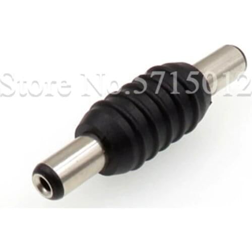 5pcs/lot 5.5*2.1mm DC male to DC male adapter power connector for surveillance parts