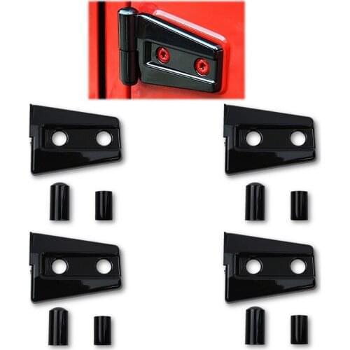 ABS Front Engine Hood Hinge Cover Trim Set Garnish For Jeep Wrangler 2007 2008 2009 2010 2011 2012 2013 2014 2015 2017