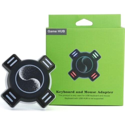 New KX USB Game Controllers Adapter Converter Video Game Keyboard Mouse Converter Apply to Switch/ PS4/PS3