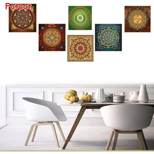 DIY Diamond painting embroidery Mandala Ornament Thangka Yoga Religion Vintage Art Wall Pictures Living Room Decor mosaic PP2702