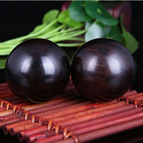 Pear ball purple wood ebony Tan Tan handball blood of elderly health care massage ball ongevity