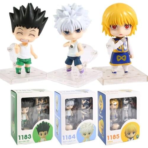 Hunter x Hunter Gon Freecss 1183 Killua Zoldyck 1184 Kurapika 1185 Action Figure Collectible Model Toy Q Face Doll Gift