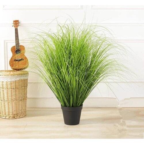 60cm Artificial Leaves Simulation Onion Grass Leaf Flower Decoration Flower Arranging Lawn Engineering Plants