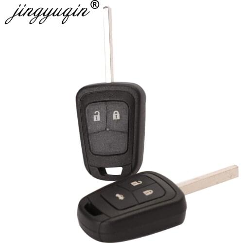 Jingyuqin 10pcs/lot Replacement Remote Key Shell for Chevrolet Camaro Sonic Cruze Malibu Volt Spark Remote Key Fob Case 3 Button