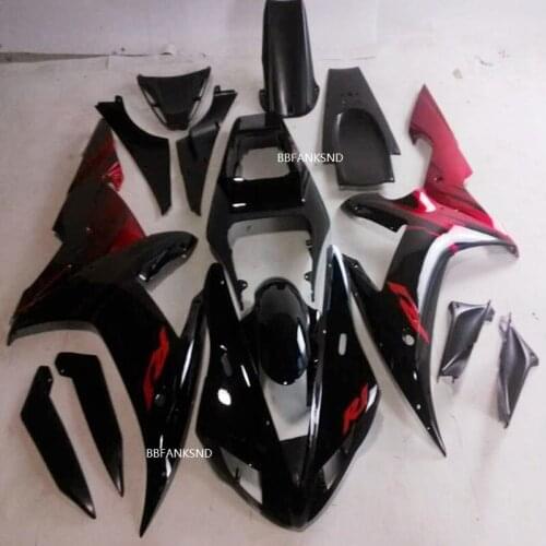 High custom Motorcycle Fairing kit for YAMAHA YZFR1 02 03 YZF R1 YZF1000 2002 2003 ABS red matte black Fairings set