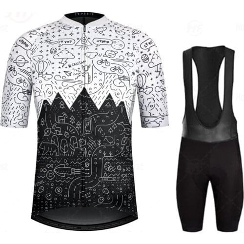 Camouflage Summer Cycling Jersey Set Breathable MTB Bicycle Cycling Clothing Mountain Bike Wear Clothes Maillot Ropa Ciclismo