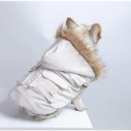 French bulldog padded jacket padded cotton vest vest dog autumn and winter warm coat pet padded jacket to overcome