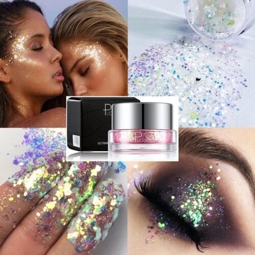 Hot Summer Eyes Sequins Glitters Party Makeup Shining Sequined Colorful Face Eyes Lip Body Glitter Nails Cosmetic High Quality