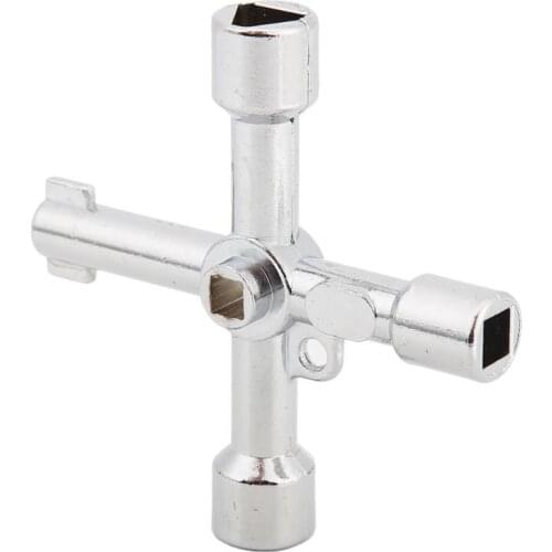 Multi-function Panel Key Lock Wrench Triangle Square Elevator Cabinet Switch Spanner Comfortable Design of the Human Body