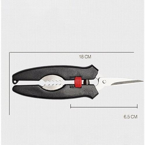 Stainless Steel Crab Shrimp Scissors Lobster Crab Shear Kitchen Seafood Gadget Walnut Pliers Meat Vegetables ABS Handle Scissors