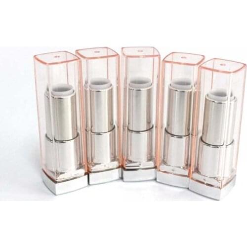 Plastic lipstick tube 12.1mm clear plastic cap manual DIY lipstick tube / cosmetic tool