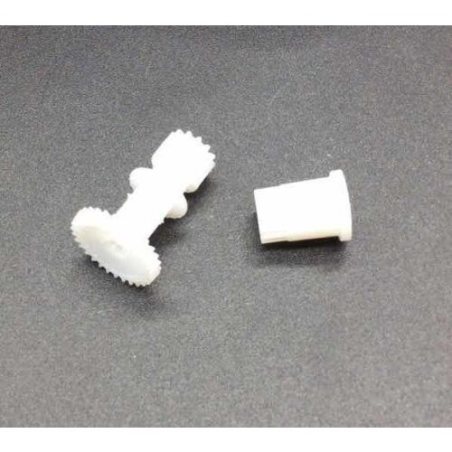 2pcs plastic white gear for panasonic audio recorder cassette deck Audio player