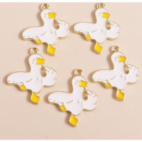 10pcs 22*25mm Alloy Cheerful Rooster Cock Charms for Jewelry Making Animal Charms Necklaces Earrings Pendants DIY Handmade Craft