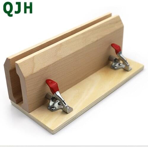 QJH Brand Hand-Stitched Sewing Horse Leather Craft Table Pony Clamp Leather Stitching Tool DIY Leather Beech Wood Sweing Tool