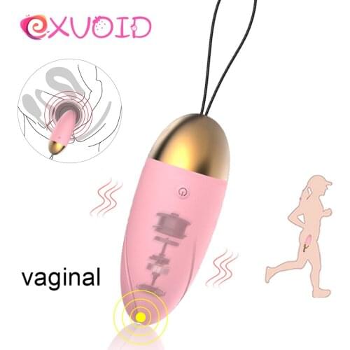 EXVOID Silicone Egg Vibrator Sex Toys for Woman G Spot Massager Wireless Remote Control Vaginal Massage Ball 10 Speeds Vibrator
